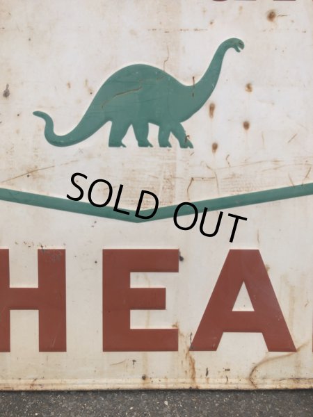 画像8: Vintage Original Sinclair Gasoline A HEAD Dino Huge Road Sign HTF! (A532) (8)