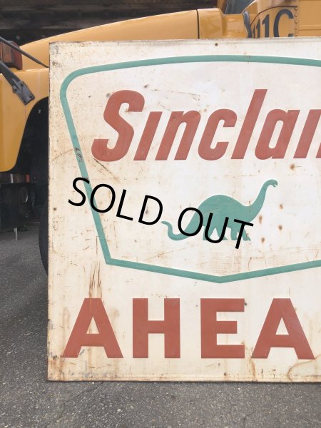 画像7: Vintage Original Sinclair Gasoline A HEAD Dino Huge Road Sign HTF! (A532) (7)