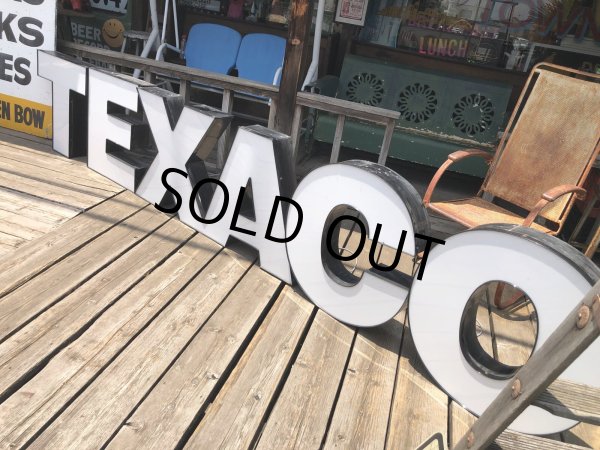 画像18: Vintage Original Texaco SS Lighted Letter Store Display Sign Huge!! (A533) (18)