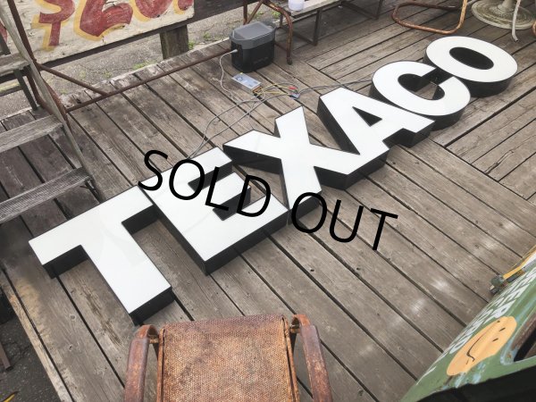 画像1: Vintage Original Texaco SS Lighted Letter Store Display Sign Huge!! (A533) (1)