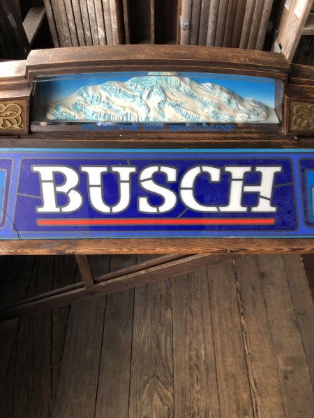 画像7: 80s Advertising Anheuser-Busch BUSCH Beer Billiard Pool Table Light Head for the Mountains (A535) (7)