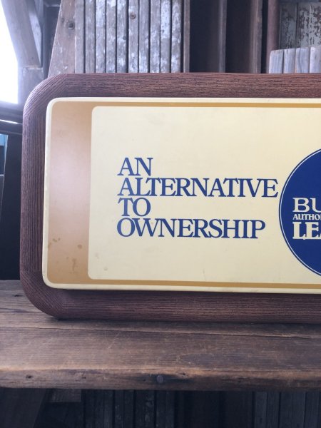 画像15: Vintage Advertising Buick AN ALTERNATIVE TO OWNERSHIP Lighted Store Display Sign (A568)  (15)