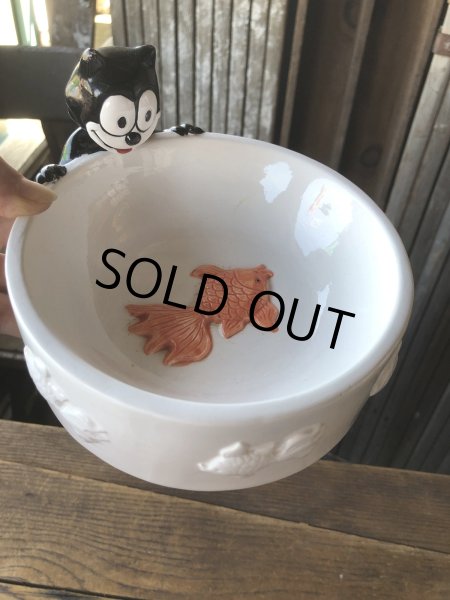 画像19: 90s Vintage Felix The Cat Ceramic Bowl (A569) (19)