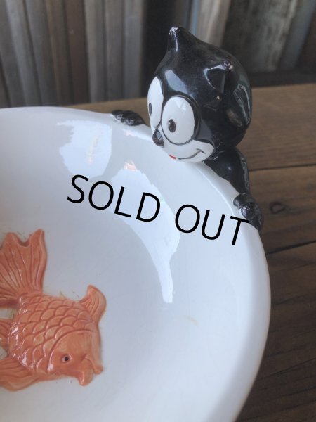 画像9: 90s Vintage Felix The Cat Ceramic Bowl (A569) (9)