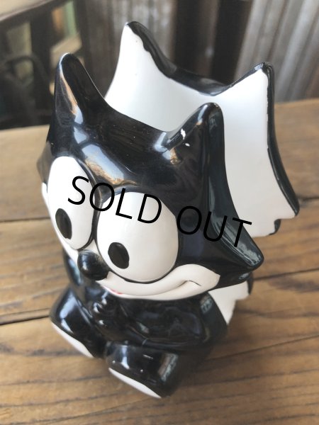 画像6: 90s Vintage Felix The Cat Ceramic Napkin Holder w/box (A567) (6)