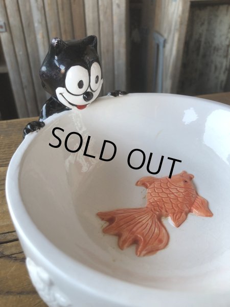 画像12: 90s Vintage Felix The Cat Ceramic Bowl (A569) (12)
