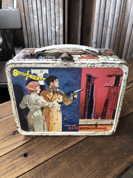 画像1: 60s Vintage Lunch Box Secret Agent (A577) (1)