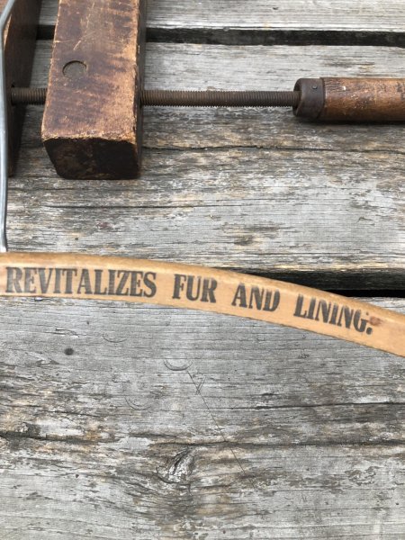 画像3: Vintage USA Advertising Wood Hanger HOLLANDERIZING CLEANS (A596) (3)