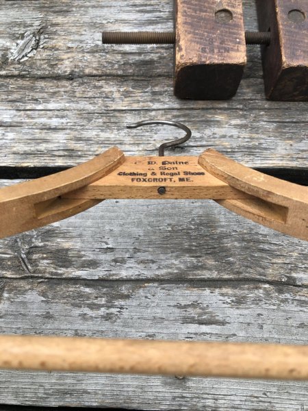 画像5: Vintage USA Advertising Wood Hanger C.D.Paine & Son (A593) (5)
