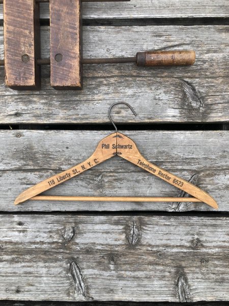 画像5: Vintage USA Advertising Wood Hanger Phil Schwartz (A583) (5)