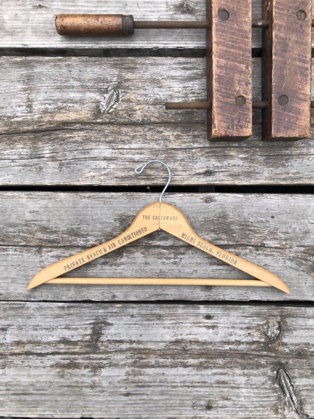 画像5: Vintage USA Advertising Wood Hanger THE CASYAWAYS (A581) (5)