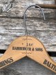 画像2: Vintage USA Advertising Wood Hanger HAMBURGER & SON (A582) (2)