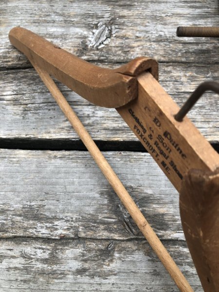 画像4: Vintage USA Advertising Wood Hanger C.D.Paine & Son (A593) (4)