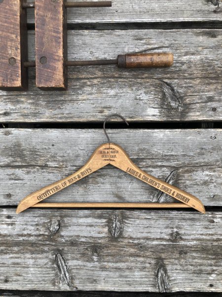 画像5: Vintage USA Advertising Wood Hanger SILVA & MARTIN (A585) (5)