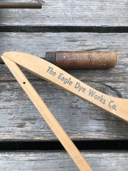 画像3: Vintage USA Advertising Wood Hanger The Eagle Dye Works (A588) (3)