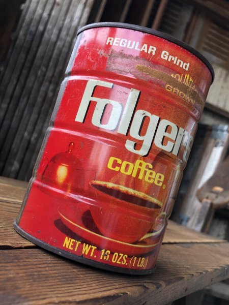 画像4: Vintage Coffee Tin Folger's (A607) (4)