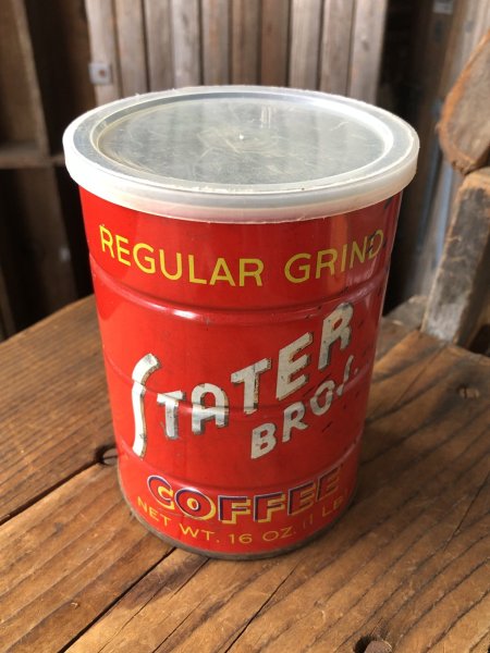 画像2: Vintage Coffee Tin STATER BROS. (A611) (2)