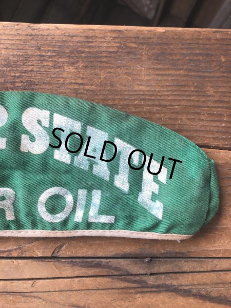 画像10: Vintage QUAKER STATE Service Station Attendant Cap (A624) (10)
