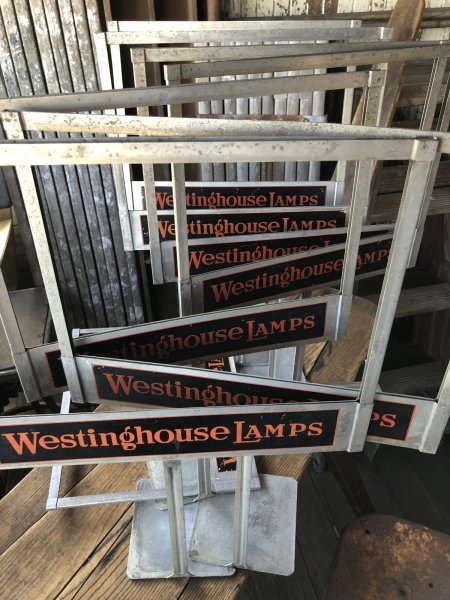 画像15: Vintage Westinghouse Lamps Advertising Pop Poster Price Store Display Stand (A626)  (15)