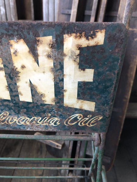 画像15: 40s Vintage Valvoline Motor Oil Can Store Display Rack HTF!! (A627)  (15)