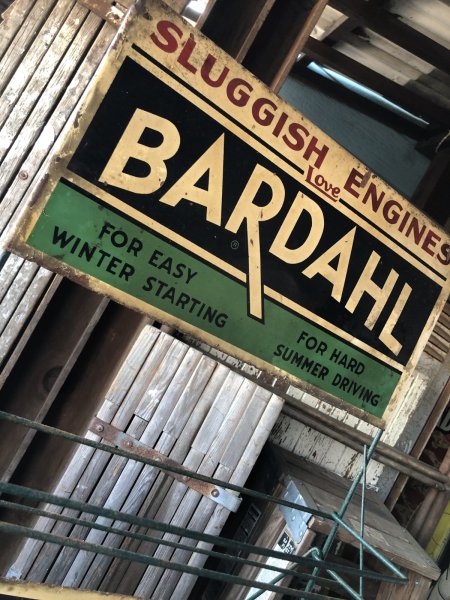 画像11: RARE! 40s Vintage BARDAHL Motor Oil Additive Can Store Display Rack HTF!! (A628)  (11)