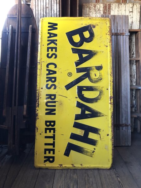 画像5: RARE! 50s Vintage Bardahl Motor Oil Makes Cars Run Better Store Display Sign HTF!!! (A629)  (5)