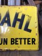 画像8: RARE! 50s Vintage Bardahl Motor Oil Makes Cars Run Better Store Display Sign HTF!!! (A629)  (8)