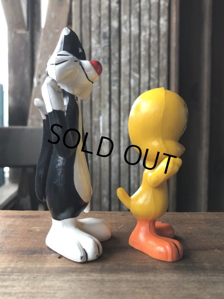 画像2: 70s Vintage R.Dakin Tweety and Sylvester PVC Figure Set (A632) (2)
