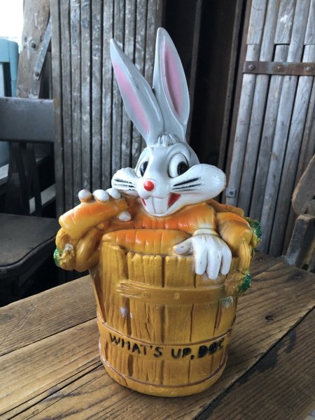 画像1: 70s Vintage Looney Tunes Bugs Bunny Coin Bank (A638) (1)