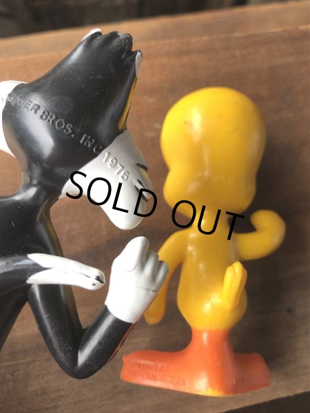 画像7: 70s Vintage R.Dakin Tweety and Sylvester PVC Figure Set (A632) (7)