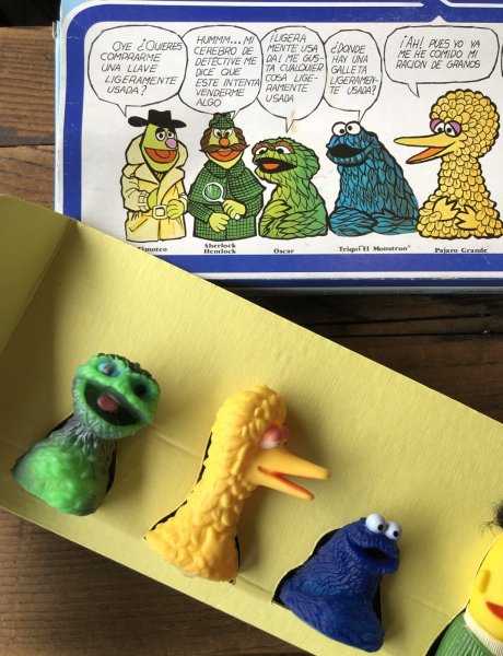 画像19: 70s Vintage Vicma Spain Sesame Street Finger Puppet (A643) (19)