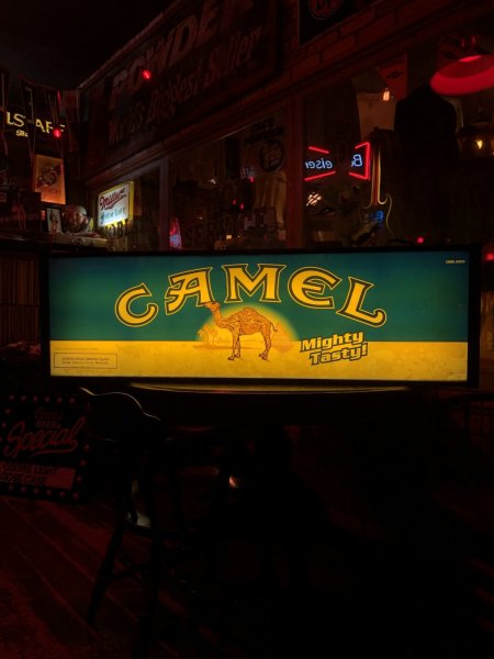 画像25: 90s Advertising Camel Cigarette Tobacco Double Sided Store Display Lighted Sign (A645) (25)