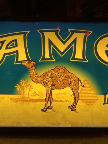 画像3: 90s Advertising Camel Cigarette Tobacco Double Sided Store Display Lighted Sign (A645) (3)