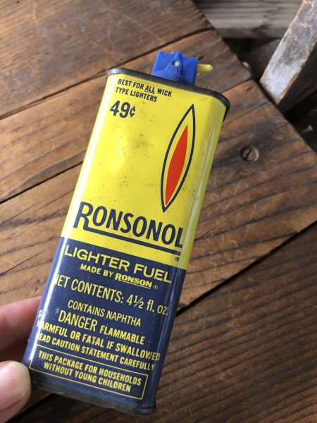 画像5: Vintage Oil Can RONSONOL Lighter Fuel (A655) (5)