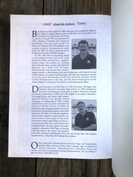画像12: Vintage Crystal Stemware Identification Guide by Bob Page & Dale Frederiksen Collector Book (A669) (12)