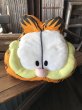 画像1: 90s Play by Play Garfield the Cat Face Plush Pillow (A674) (1)