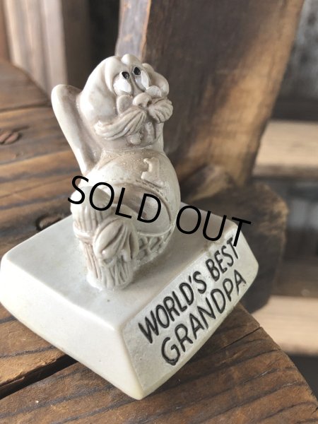 画像2: 70s Vintage Message Doll WORLD BEST GRANDPA (A676) (2)