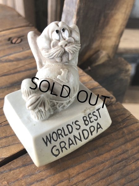 画像5: 70s Vintage Message Doll WORLD BEST GRANDPA (A676) (5)