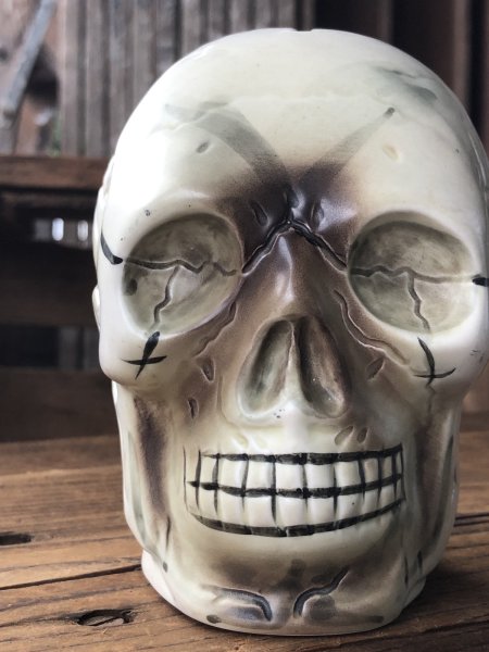 画像9: Vintage Japan Skull Ceramic Coin Bank (A675) (9)