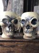 画像1: Vintage Skull Ceramic Salt/Pepper Mugs Japan (A676) (1)