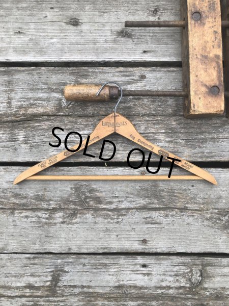 画像1: Vintage USA Advertising Wood Hanger LITTLE FALLS (A684) (1)