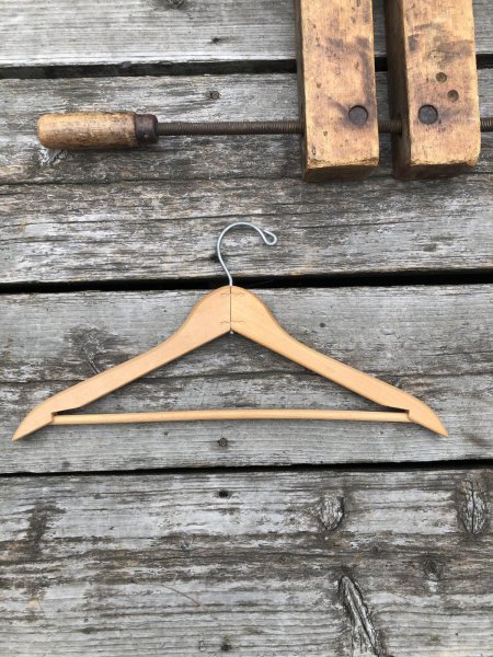 画像5: Vintage USA Advertising Wood Hanger ROGERS CLOTHES (A682) (5)