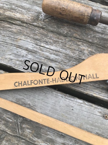 画像4: Vintage USA Advertising Wood Hanger CHALFONTE-HADDON HALL (A701) (4)