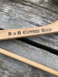 画像2: Vintage USA Advertising Wood Hanger B&B CLOTHES SHOP (A695) (2)