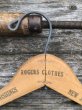 画像3: Vintage USA Advertising Wood Hanger ROGERS CLOTHES (A697) (3)