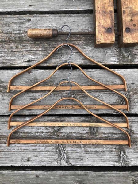 画像2: Vintage USA Advertising Wood Hanger Mrs.G.O.Keller,Inc (A677) (2)