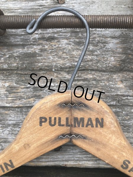 画像3: Vintage USA Advertising Wood Hanger PULLMAN (A683) (3)