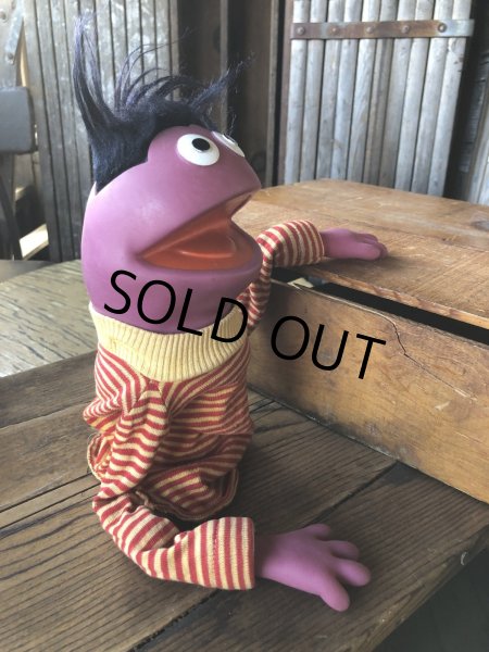 画像4: 70s Vintage Sesame Street Roosevelt Franklin Hand Puppet (A706)  (4)