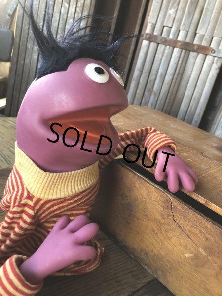画像7: 70s Vintage Sesame Street Roosevelt Franklin Hand Puppet (A706)  (7)