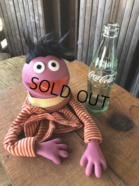 画像9: 70s Vintage Sesame Street Roosevelt Franklin Hand Puppet (A706)  (9)